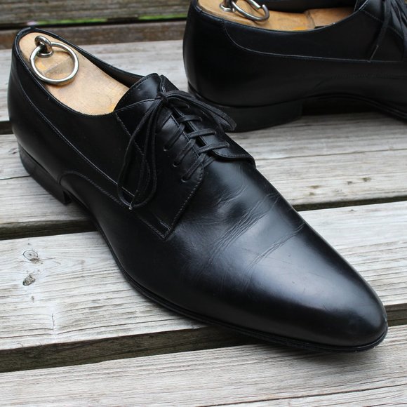 Dior Black Calfskin Leather Derby, EU size 41.5, Made in Italy, GUC - Picture 2 of 13